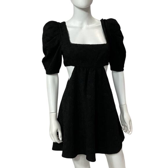 Majorelle Textured Black Tillie Mini Dress Size S - Picture 2 of 5